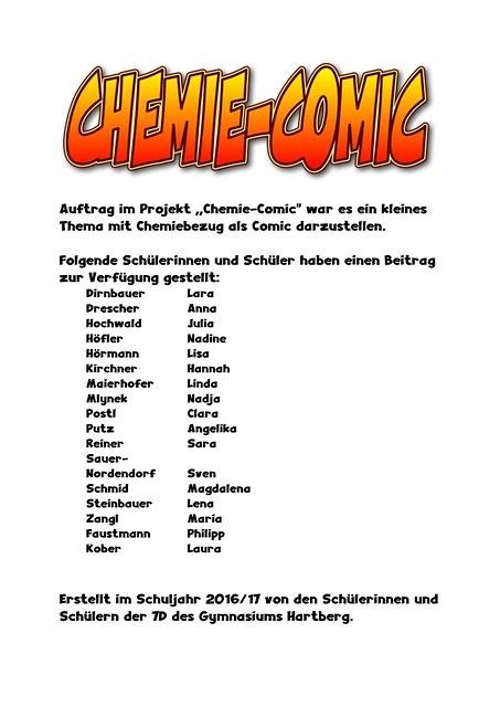  Chemie-Comic-Teilnehmer