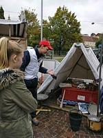 Erste Hilfe Zelt für Flüchtlinge